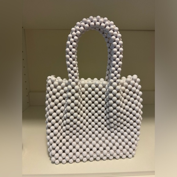 Dual Handle Mini Beaded Bag - Picture 10 of 16